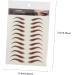 Didiseaon 4 sheets Hair-like False Brow Imitation Waterproof Fake Sticker Temporary Tattoos Eyebrows D 21x14.8cm Brown - Buy Online on GoSupps.com