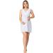 Purpless Maternity Sleeveless V-Neck Lace Detail Nightdress - Light Gray Melange - Buy Online on GoSupps.com