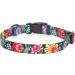 Heele Adjustable Dog Collar for Small & Medium Dogs - Patterned Comfort Collar for Puppies - Wild Flowers Design (XS 21.6-28cm) - Buy Online on GoSupps.com