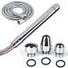 3 Heads Aluminum Shower Cleaner Douche System with 59inch Shower Hose for Portable Bathroom Kit Flush Enema System
