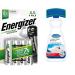 Energizer Rechargeable AA Batteries Universal Double AA Pack of 4 & Dr. Beckmann Carpet Stain Remover | Removes New and Dried-in Stains | Includes Applicator Brush