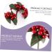 EXCEART 12 Pcs Berry Red Berries for Crafts Christmas Holiday Floral Stems Pine Tree Picks Faux Holly Berries Branches for Vase Christmas Simulation Berries Flowers Iron Wire Self Made - Buy Online on GoSupps.com