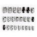 Sethexy Black Space Wrong Nails - 24 St Shiny White Medium Acrylic Nail Tips for Women & Girls - Fashion Nail Art - Buy Online on GoSupps.com