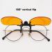Computer Glasses Clipon Lens Blue Lights Clipon Glasses Eye Protection 400-500nm 180 Degree Flip for Gaming Square - Buy Online on GoSupps.com