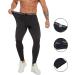 SS Color Fish Men Compression Pants - Black, Size Medium | Athletic Baselayer Running Tights - Buy Online on GoSupps.com