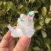 Home Decoration 80-90g White Flame Aura Quartz Crystal Cluster Specimen Chakra Stones Crystal Cluster - Buy Online on GoSupps.com