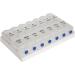 7 Day 14 Compartment AM/PM Pill Box - Easy-Open Push-Button Printed & Braille with Patient Record Cards - International Shipping Available - Buy Online on GoSupps.com