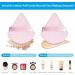 Ainiv 4 PCS Triangle Makeup Puff Set | Reusable Soft Powder Sponge | Dual-Use Cosmetic Puff | for Loose Powder & Foundation | Pink + White - Buy Online on GoSupps.com