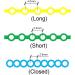 RZJZGZ Clear Orthodontic Power Chains Brace - Long Elastic Rubber Bands - Buy Online on GoSupps.com