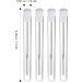 Beavorty Lash Wand Tube 10pcs Clear Eyelash Mascara Lash Tech Supplies Eyelash Fan Stick Tube Portable Girl Extend White - Buy Online on GoSupps.com