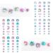Yarlilyan Unicorn Kids Nail Sticker - 6 Sheets Blue Pink Beautiful Nail Art Decals - Buy Online on GoSupps.com