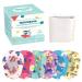 Meowgool Adhesive Eye Patches for Little Girls, Junior Size, 30+3 Bonus Patches, 1 Sticker Incentive Poster (0-2yrs)