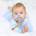Facynde Pacifier Chain Clip - Baby Pacifier Strap Holder | One-Piece Design & Wooden Clips for Teething Rings - International Shipping - Buy Online on GoSupps.com