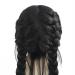 Natural Black Double Braided Wig with Baby Hair - 26 Synthetic Lace Front Wig for Women & Girls - Shop Now! - Buy Online on GoSupps.com