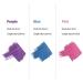 Shintop 300pcs Micro Applicator Brushes - Disposable Eyelash Extension & Dental Brushes - Purple, Blue, Pink - Makeup & Oral Care - Buy Online on GoSupps.com