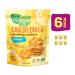 Real Food From The Ground Up Cauliflower Snacking Crackers - 6-Pack Sea Salt Snack Bags - Buy Online on GoSupps.com