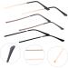 15 Pairs Replacement Glasses Legs & Accessories - Protective Brackets Screwdriver Kit Sunglasses Holders - Metal & Color Options for Men & Women - Buy Online on GoSupps.com