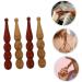 Beaupretty 4-Piece Pearl Massage Stick & Roller Set | Wooden Acupuncture Massage Tools for Body Relaxation | Red Pearl & Fragrant Wood Accessories - Buy Online on GoSupps.com