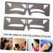 Beavorty 8 Pcs Eyebrow Ruler Eyebrow Shaping Stencil T Tool Eyebrow Stencil Artifact Eyebrow Trimming - Buy Online on GoSupps.com