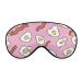 Eggs and Bacon Sleep Mask Eye Cover for Sleeping Blindfold with Adjustable Strap Blocks Light Night Travel Nap for Men Women