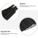 PLAFOPE 100pcs Disposable Eyeliner Makeup Eye Stick Gloss Wand Cosmetic Eye Wands Black Artificial Fiber - Buy Online on GoSupps.com