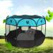 Blumoo Portable Pet Playpen - Indoor/Outdoor Foldable Dog Playpen with Mesh Shade Cover | Travel Dog Play Tent for Puppies/Cats/Rabbits - Blue (S 28x28x18) - Buy Online on GoSupps.com