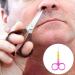 IOIUSKKU Nail Cuticle Nippers Stainless Steel Scissors Eyebrow Trimmer Trimming Tool Spray Gold Pink - Buy Online on GoSupps.com
