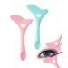 DogieLyn 2pcs Eyeliner Stencils Wing Tips Reusable Eyebrow Eyeshadow Applicators Eye Makeup Tool Kit Quick Makeup Lipstick Wearing Aid Eyeliner Molds Stencil Pads Pink+Blue