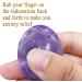 XIANNVXI Amethyst Worry Stone - Healing Gemstone for Anxiety Relief & Meditation - Buy Online on GoSupps.com