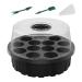 Galand Planting Plant Pot Space-saving 13 Hole Nursery Pan Convenient for Outdoor 1 Set Black