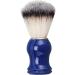 Handmade Shaving Brushes for Men - Blue Handle & Silver Ring | Beauty & Hairdressing Salon Essential - Buy Online on GoSupps.com