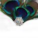 hgnxa TeaParty Fascinator Hair Clip for Party Wedding Women PeacockFeather Fascinator Hair Pin Ethnic Style Church Headdress - Buy Online on GoSupps.com