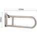 Grab Rail Bathroom Handrail Showers Walls Toilet Grab Bar Senior Citizens Fold Down Support Hinged Safety Rail Support Drop Down Ba - Buy Online on GoSupps.com