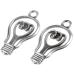 Lurrose Alloy Pendant 30 Pcs Light Bulb Charms Spacer Beads Bulb Pendants Earring Charms Handmade Pendant Accessories Bags - Buy Online on GoSupps.com