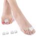 LOEFLIVG Toe Separators - Bunion Corrector Gel Toe Separators with Gout Relief Function Temporary Bunion Corrector and Big Toe Alignment for Women & Men (4-PCS)