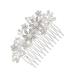 DOITOOL Women Hair Clip Hair Clip Hair Pin Hair Barrettes Flower Hair Comb Women Hair Accessories Hair Comb Women Headgear Bride Earth Tones Women Hair Comb
