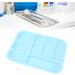 HUSHUI Oral Instrument Tray - Divided Plastic Holder for Dental Tools | Healifty Blue Compartment Tray for Efficient Organization - Buy Online on GoSupps.com