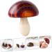 TEHAUX 4pcs Colorful Mushroom Wood Carving Keychains Outdoor Accessories Keychain Pendant Crafts Automatic - Buy Online on GoSupps.com