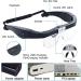Rechargeable Headband Magnifier with Interchangeable Lenses - 1.5X 2.5X 3.5X 5X - Hands-Free Magnifying Glass for Jewelry Making, Crafts, Cross Stitch - Black - Buy Online on GoSupps.com