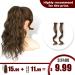KooKaStyle Long Wavy Wrap Around Ponytail Extension 20 Inch Medium Brown - Synthetic Hair Piece with Bangs for Women - Buy Online on GoSupps.com