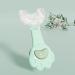 All Rounded U Shape Toothbrush Food Grade Toddler Toothbrush | Hangable Detachable Toothbrush Oral Cleaning Tools for Children 2-6 Years Cartey Green 1 count (Pack of 1) - Buy Online on GoSupps.com
