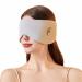Sleep Mask Soft Pressure Free Double-Sided Eye Cover for Nap Sleeping Travel for Women Men Oversized Blindfold Light Blocking Eye Mask for Sleeping with Adjustable Band (Gray)