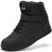 UBFEN Women's Hidden Wedge Fashion Sneakers Ankle Boots - Black - Size 4.5 B - Buy Online on GoSupps.com