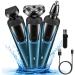 Electric Razor for Men Mens Electric Razors 3 in 1 Beard Shavers for Men Face Shaver Electric Rechargeable Rotary Shavers Nose Sideburn Trimmer Cordless Cordless Shaver for Mens