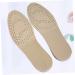 FOMIYES Invisible Heel Lift Inserts - Height Increasing Shoe Pads | Breathable Leather Insole | Size 4 Beige - Buy Online on GoSupps.com