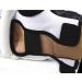 Leather Kickboxing Gloves for Women, Kids, and Men | Half Finger MMA Boxing Gloves in Black and White | Ideal for Karate, UFC, and Taekwondo | Sparring Gloves in Medium Size - Buy Online on GoSupps.com