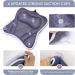 CielClair Bath Pillow for Tub - Ultra Thick Ergonomic Spa Pillow with Neck, Shoulder, and Back Support - 4D Air Mesh Cushion with 6 Non-Slip Suction Cups - Navy - Buy Online on GoSupps.com