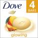 Dove Beauty Bar Gentle Skin Cleanser Moisturizing for Gentle Soft Skin Care Glowing Mango Butter and Almond Butter More Moisturizing Than Bar Soap 106 g 4 count - Buy Online on GoSupps.com