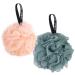 2PCS Shower Sponge Shower Sponges Bath Sponge Shower Ball Bath Shower Sponge Body Luffa Men and Women Bath Flowers for Peeling