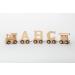 SOTAF Wooden Name Train - Personalized Gift Idea for Birthdays Easter & Baptism (Letter N) - Buy Online on GoSupps.com